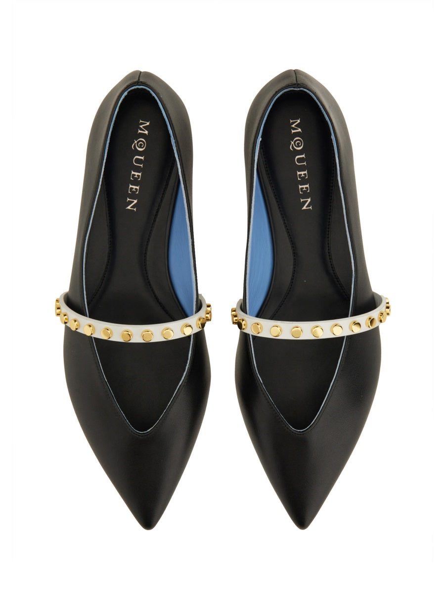 Alexander McQueen Flat Shoes - Black | Wanan Luxury