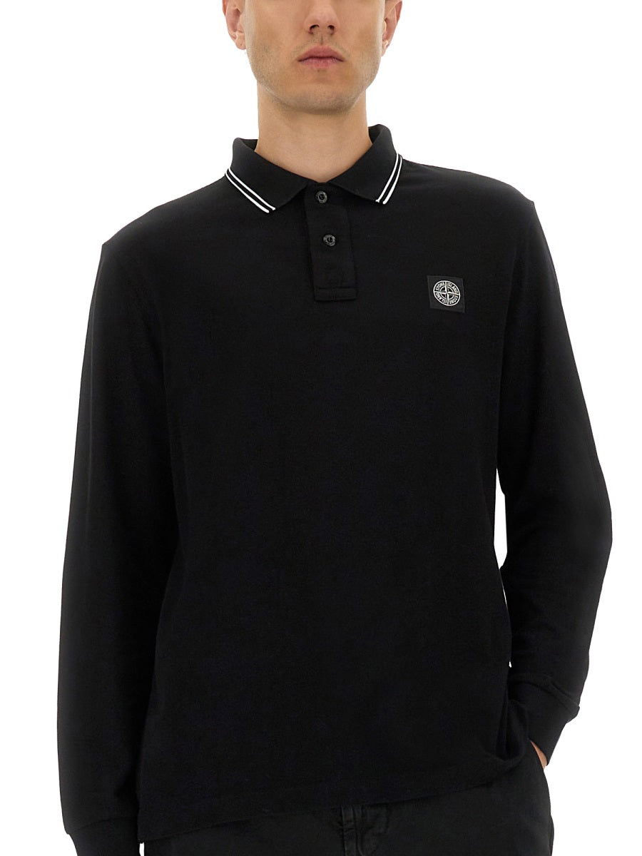 Stone Island Polo - Black | Wanan Luxury