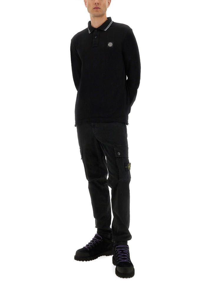 Stone Island Polo - Black | Wanan Luxury
