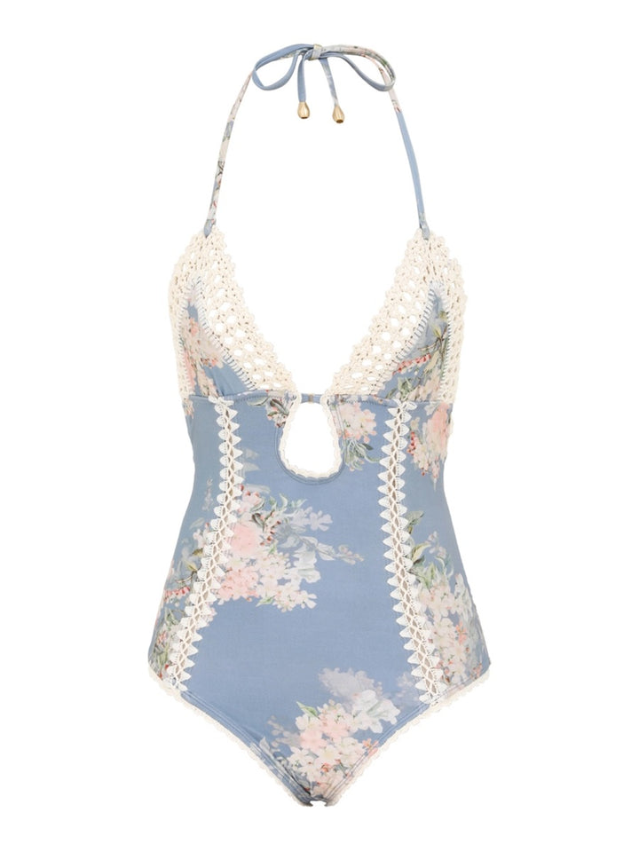Zimmermann Swimwears - White, Light Blue | Wanan Luxury