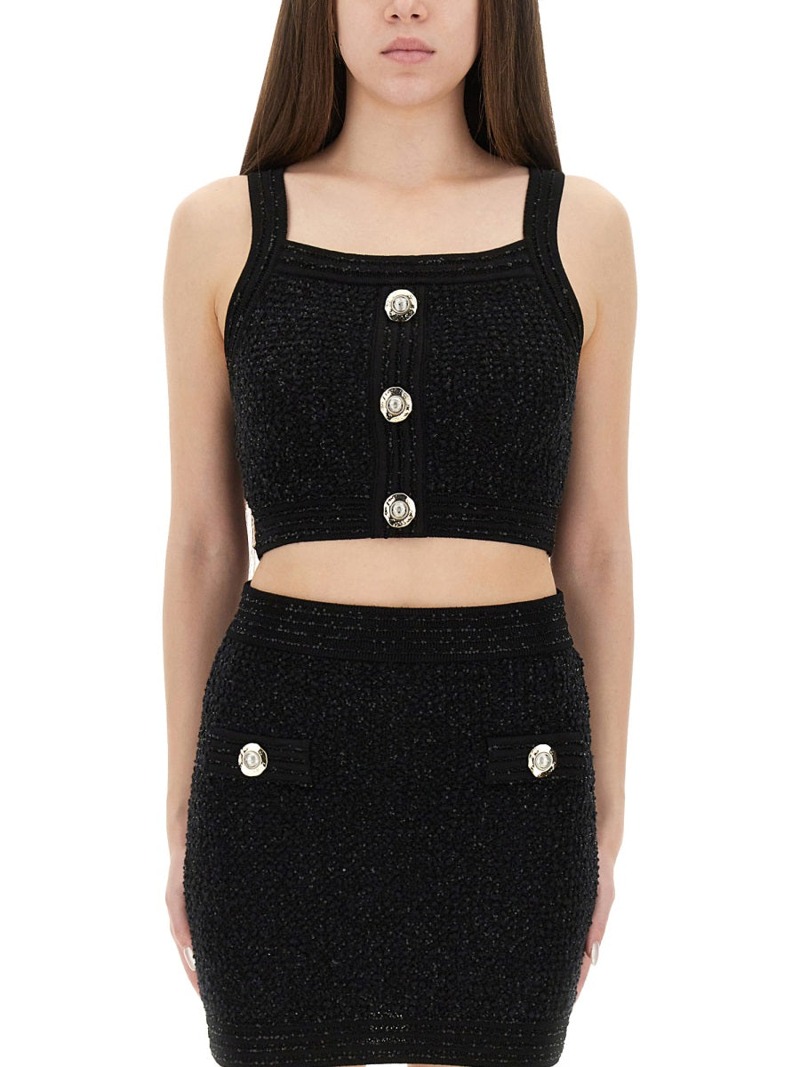 Balmain Tops - Black | Wanan Luxury
