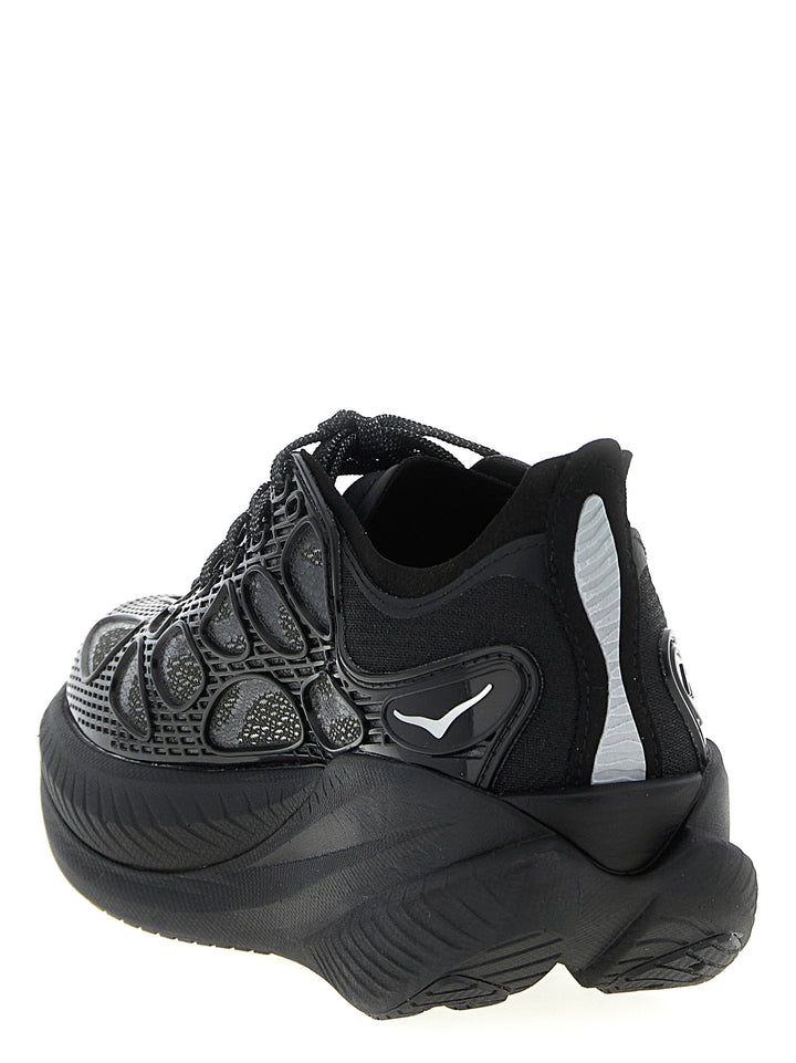 Hoka One One Mach X Caged Sneakers - Black | b9689f7ffd5f2504d152e1ead271dac0bb57e9d6