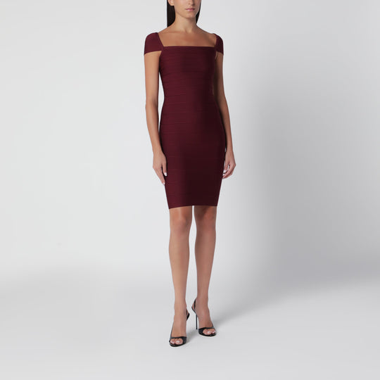 Fitted Midi Dress In Zinfandel Knit