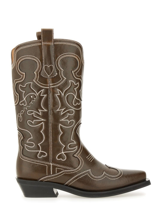 Embroidered "Western" Boot