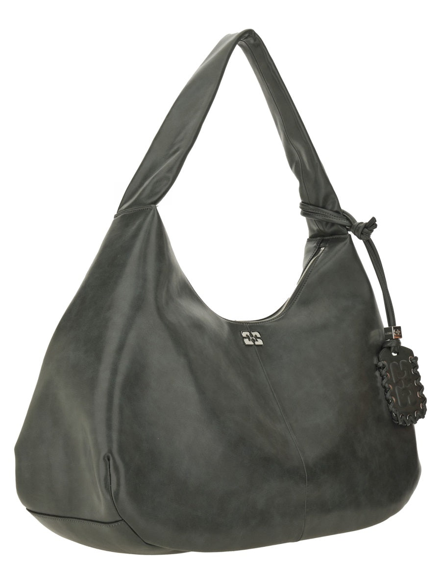 Ganni Shoulder Bags - Grey | Wanan Luxury