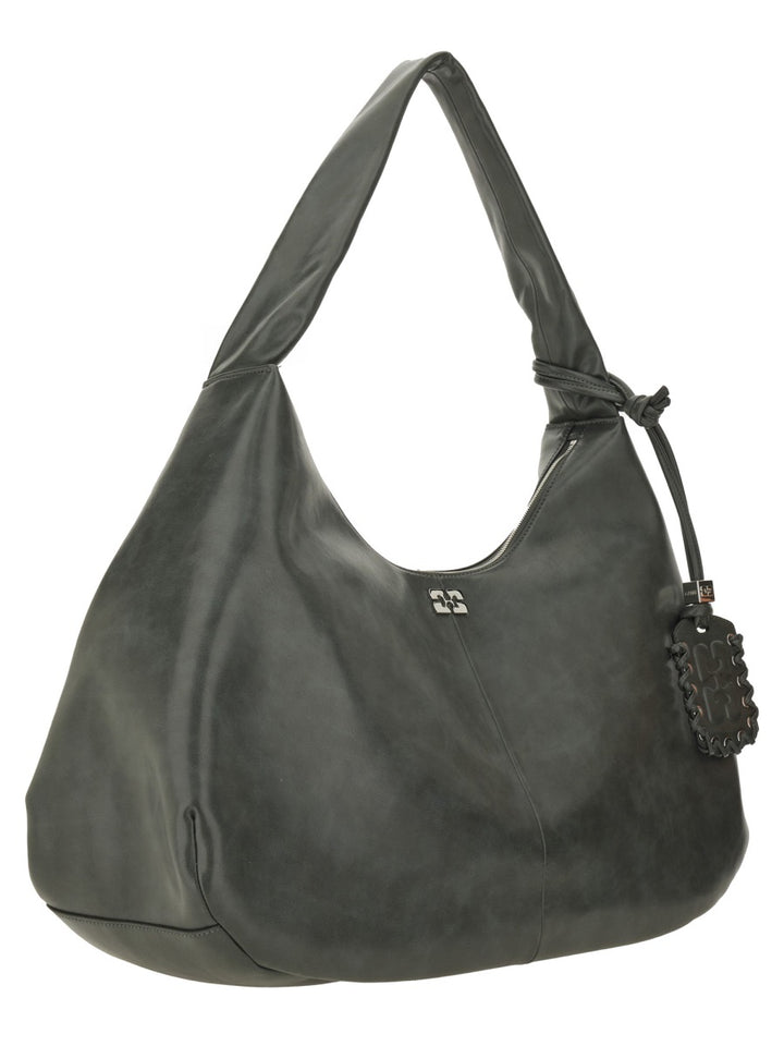 Ganni Shoulder Bags - Grey | Wanan Luxury