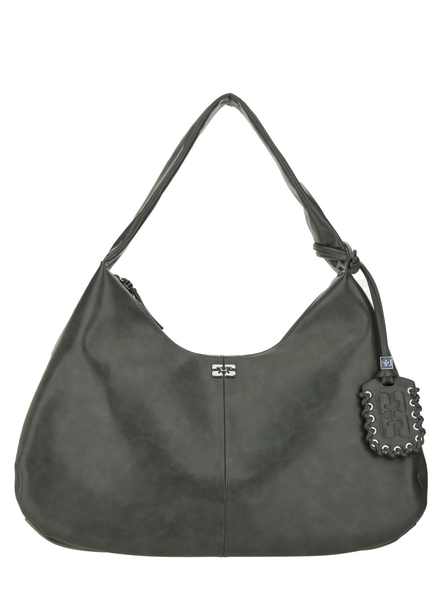 Ganni Shoulder Bags - Grey | Wanan Luxury