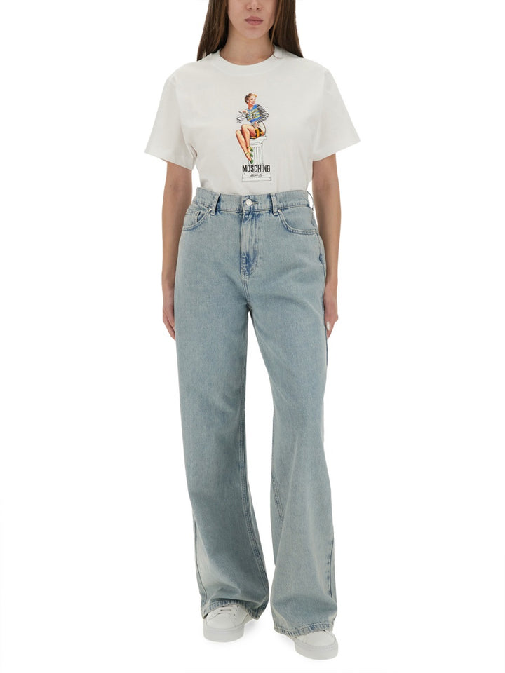 Moschino Jeans T shirts - White | Wanan Luxury