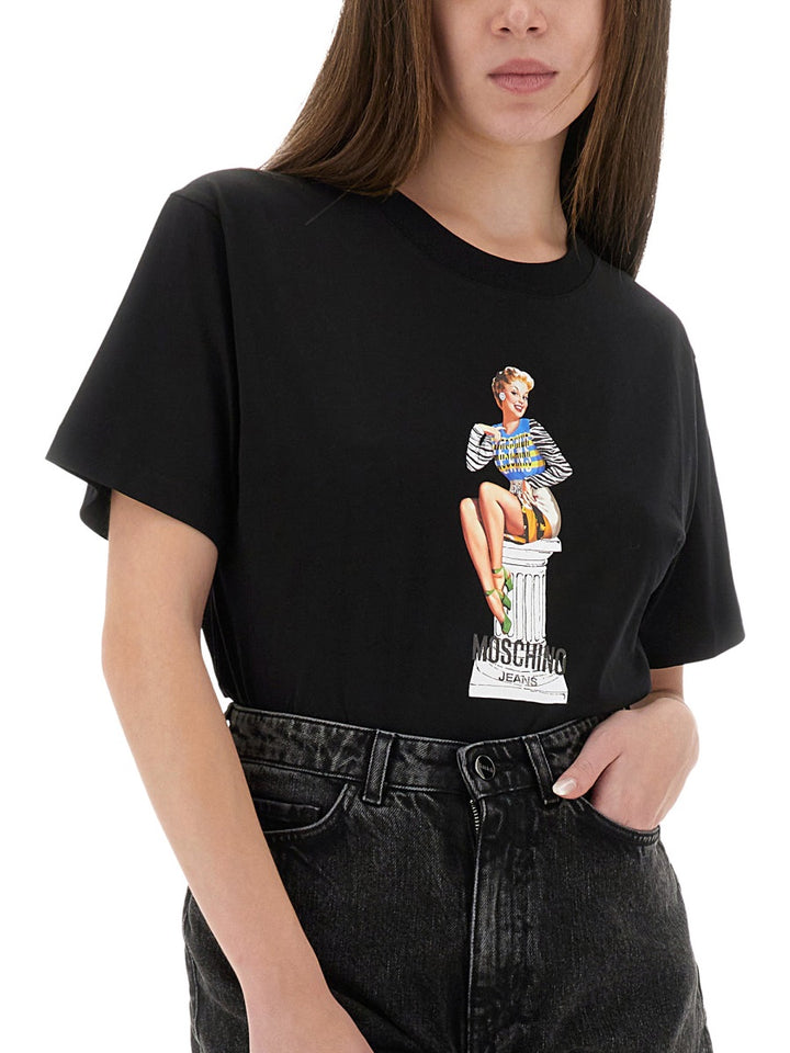 Moschino Jeans T shirts - Black | Wanan Luxury