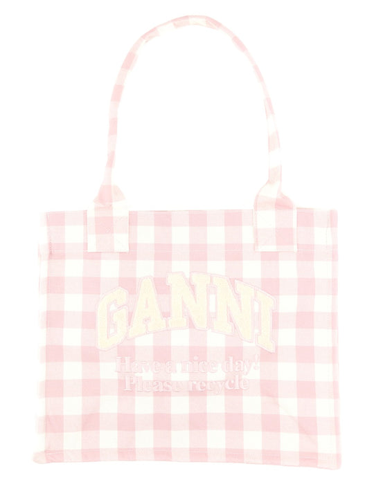 "Vicky Check" Tote Bag Large