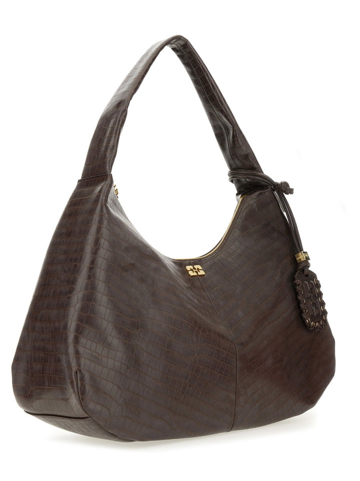 Ganni Shoulder Bags - Brown | Wanan Luxury