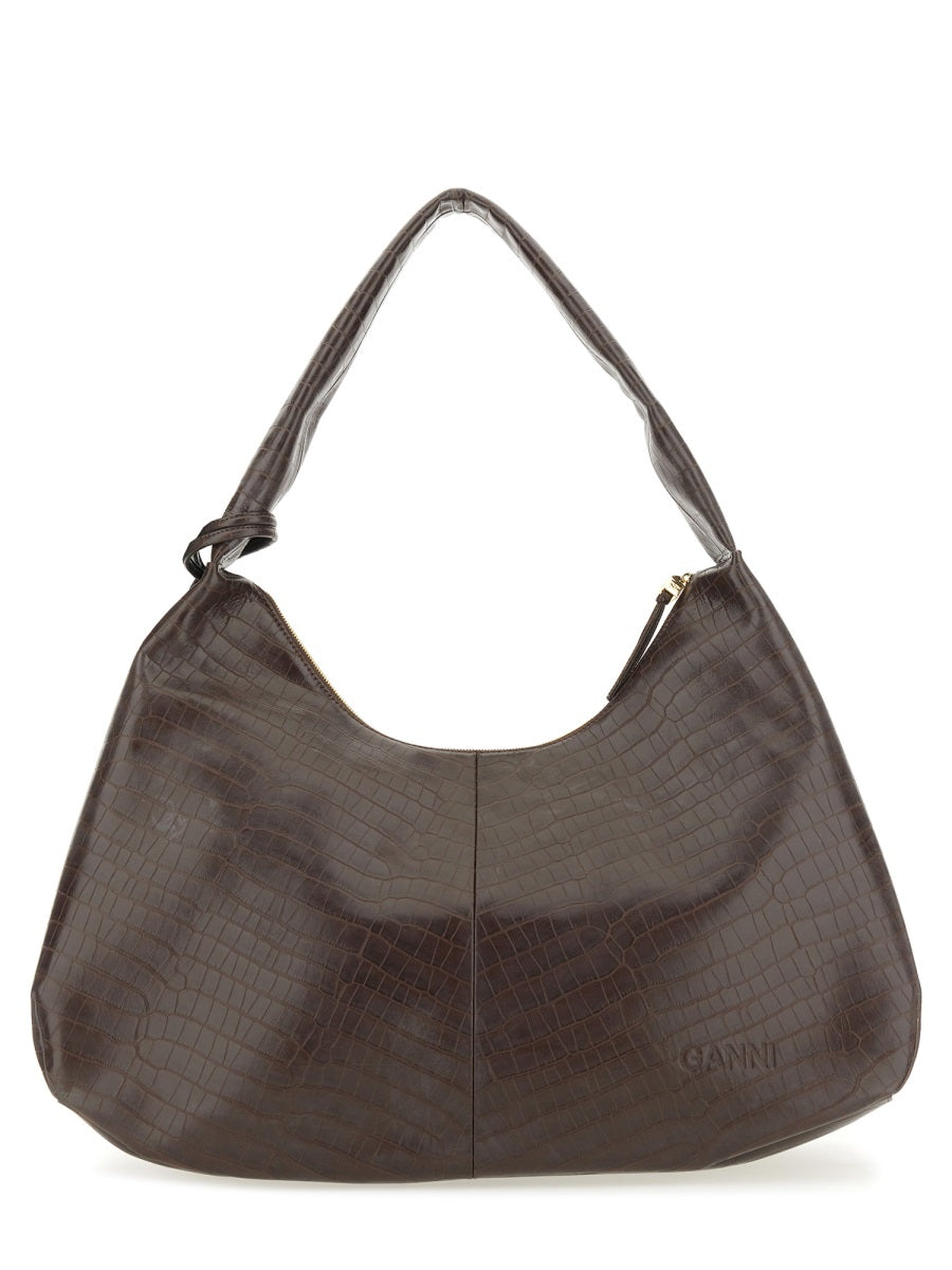 Ganni Shoulder Bags - Brown | Wanan Luxury