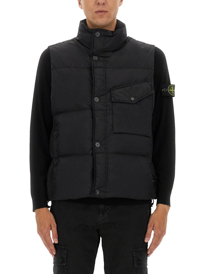 Stone Island Gilet - Black | Wanan Luxury