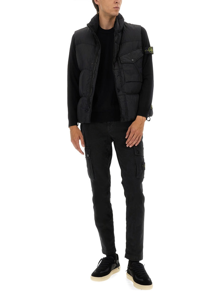 Stone Island Gilet - Black | Wanan Luxury