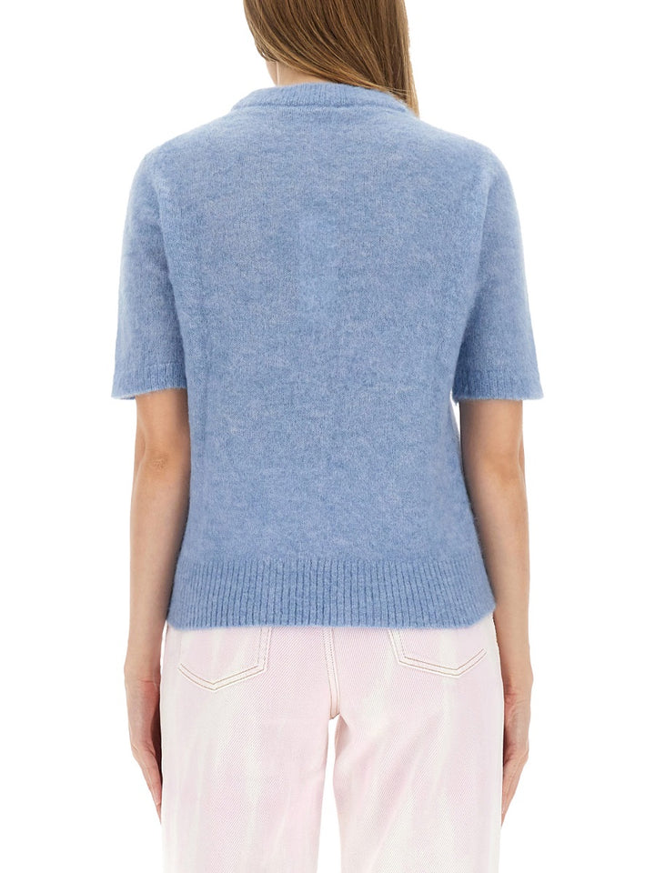 Ganni T shirts - White, Light Blue | Wanan Luxury