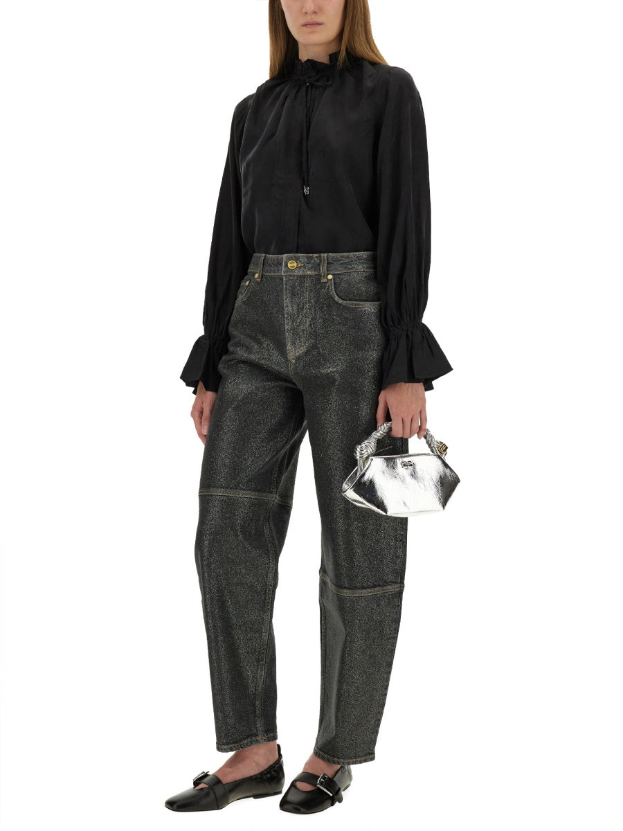 Ganni Shirts - Black | Wanan Luxury