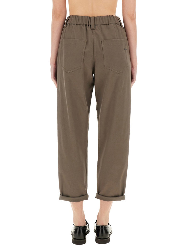 Brunello Cucinelli Pants - Brown | Wanan Luxury