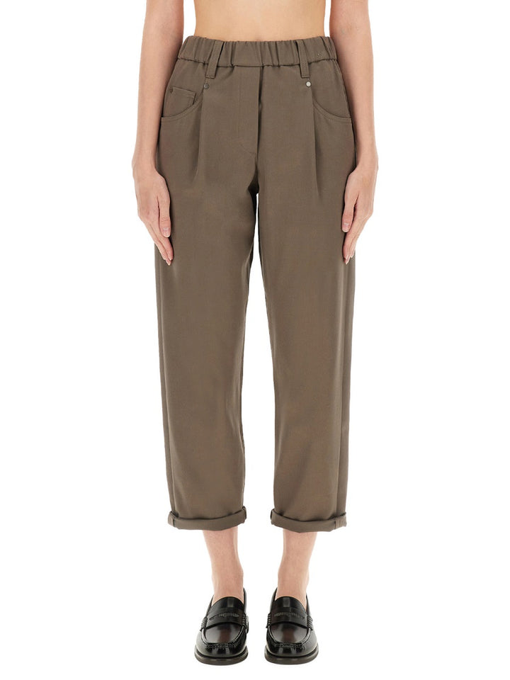 Brunello Cucinelli Pants - Brown | Wanan Luxury