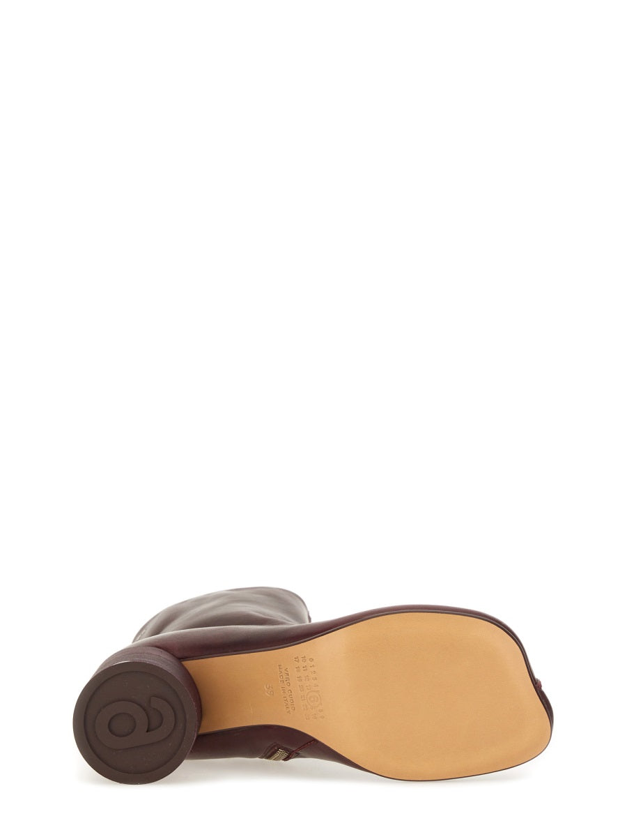 MM6 Maison Margiela Boots - Burgundy | Wanan Luxury