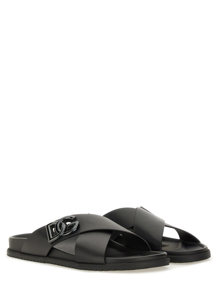 Dolce & Gabbana Sandals - Black | Wanan Luxury
