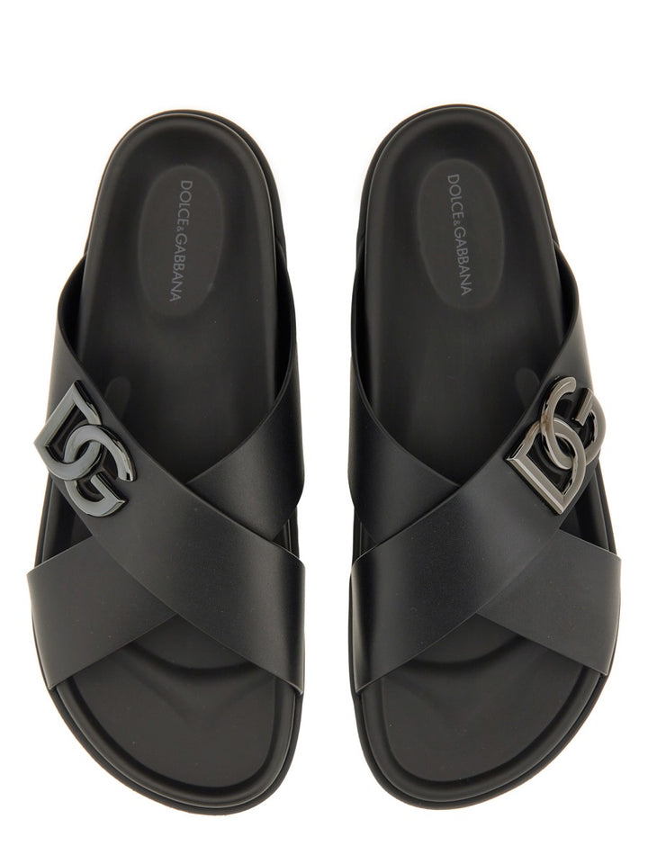 Dolce & Gabbana Sandals - Black | Wanan Luxury