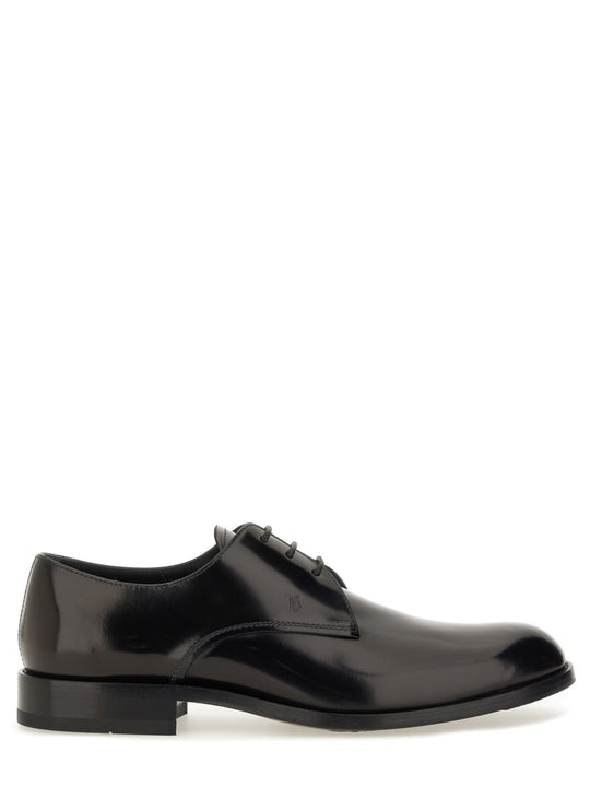 Leather Lace-Up Derby Shoe