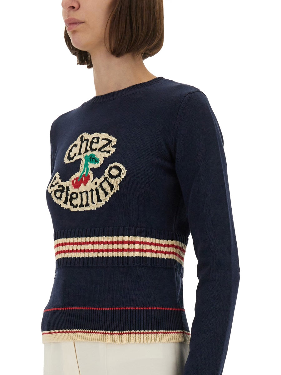 Valentino Garavani Sweaters - Blue | Wanan Luxury