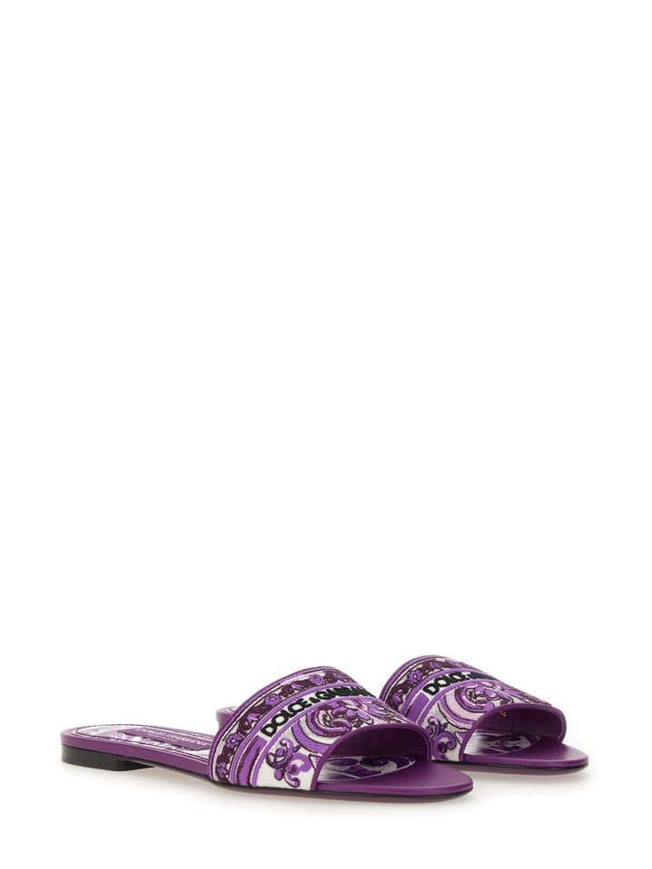 Dolce & Gabbana Sandals - Purple | Wanan Luxury
