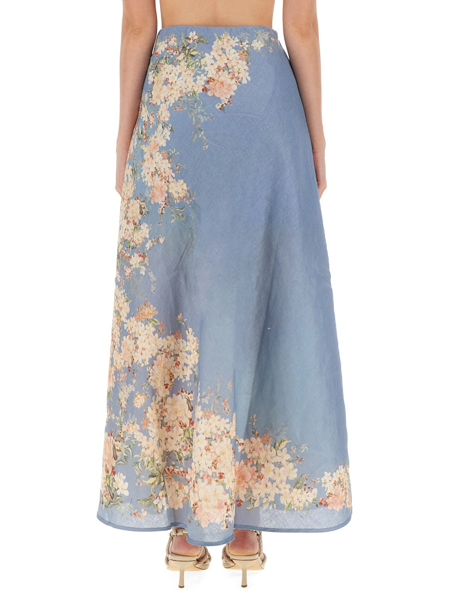 Zimmermann Skirts - White, Light Blue | Wanan Luxury