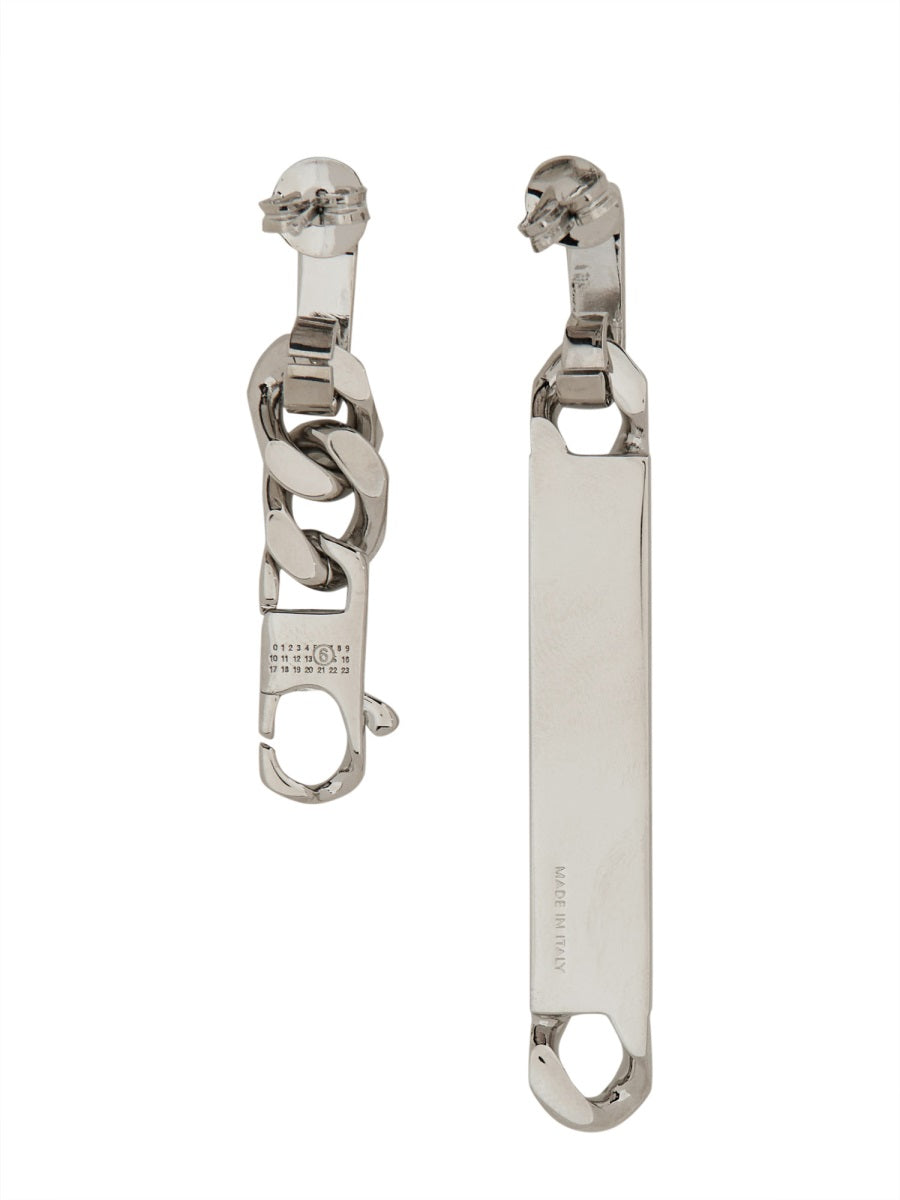 MM6 Maison Margiela Earrings - Silver | Wanan Luxury