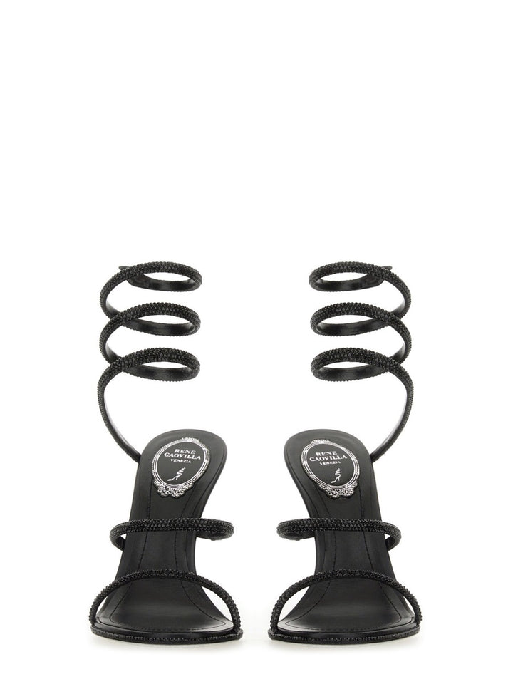 René Caovilla Sandals - Black | Wanan Luxury