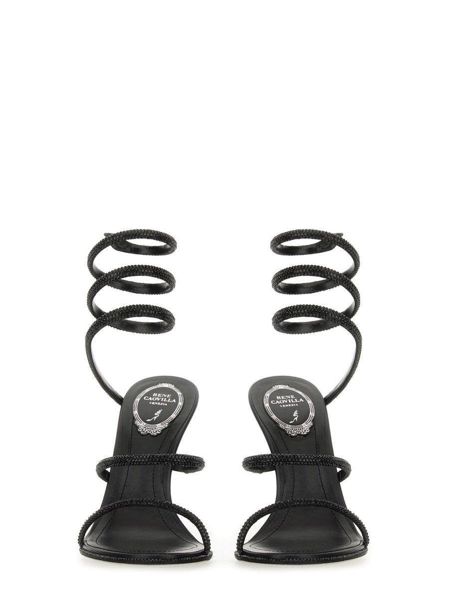 René Caovilla Sandals - Black | Wanan Luxury