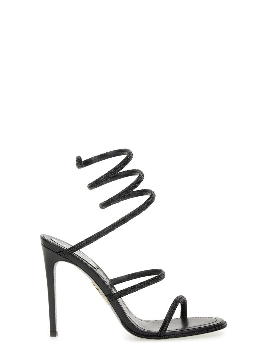 René Caovilla Sandals - Black | Wanan Luxury