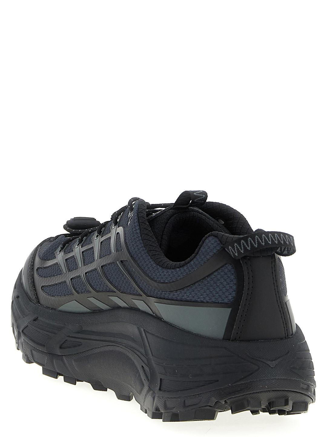 Hoka One One Mafate Three2 Wordmark Sneakers - Black | 57f24b247575f414d7cb0287f73daaa362866c81