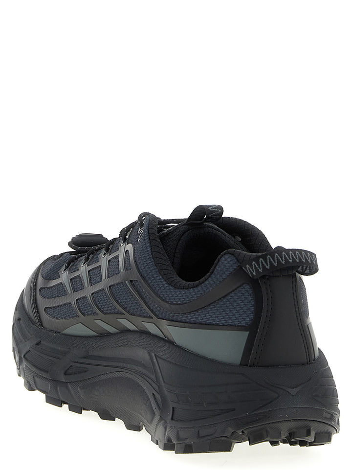 Hoka One One Mafate Three2 Wordmark Sneakers - Black | 57f24b247575f414d7cb0287f73daaa362866c81