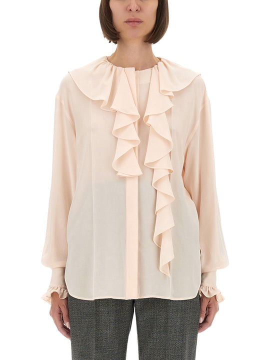 Shirt With Ruffles