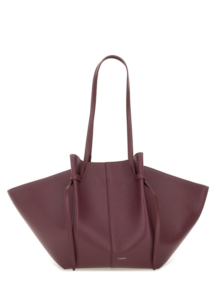 Yuzefi Shoulder Bags - Burgundy | Wanan Luxury