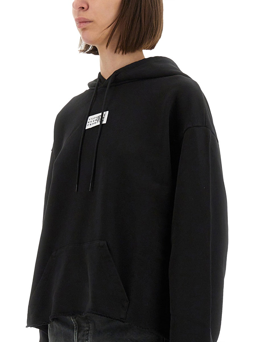 Mm6 Maison Margiela Sweatshirts - Black | f83dd94d89ea5d315ba9888f343590b6ea949f89