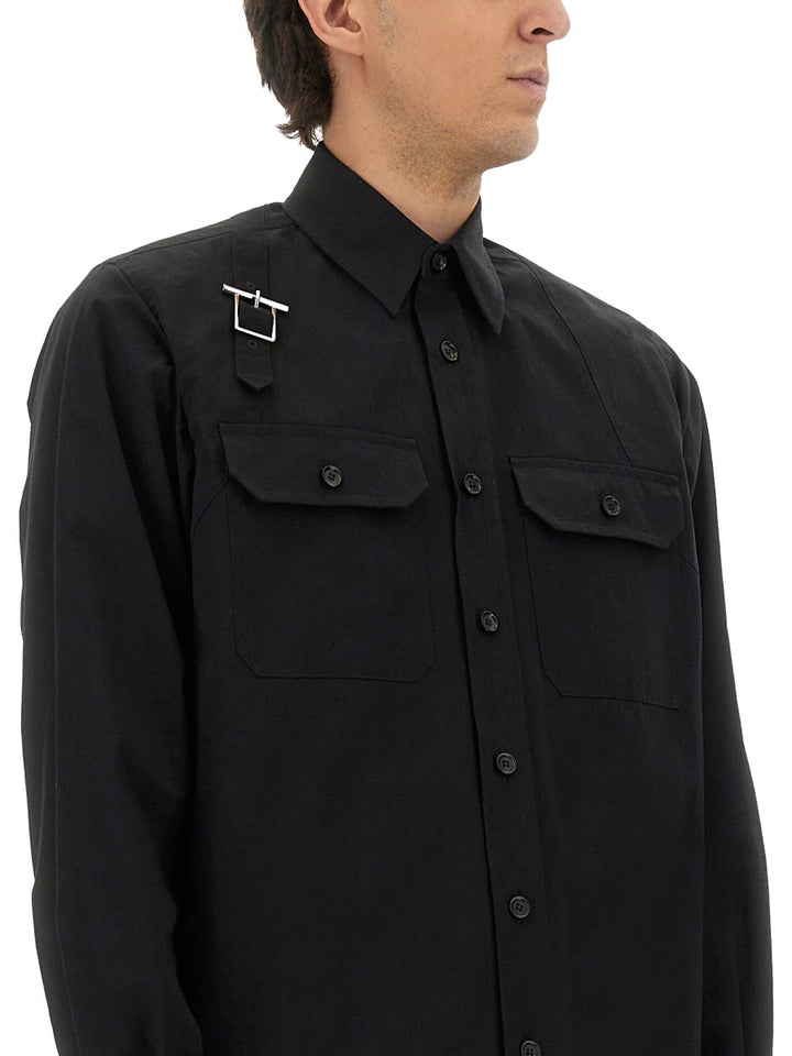 Alexander McQueen Shirts - Black | Wanan Luxury