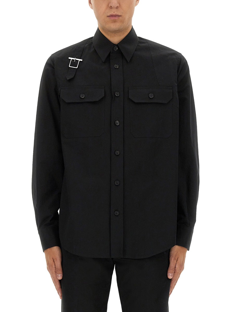 Alexander McQueen Shirts - Black | Wanan Luxury