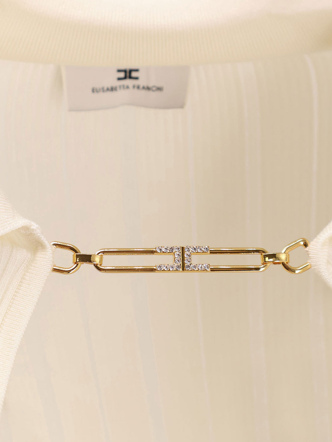 Elisabetta Franchi Sweaters - Milk | cbdc23ec9992b785c17dc482670cd294305ba556