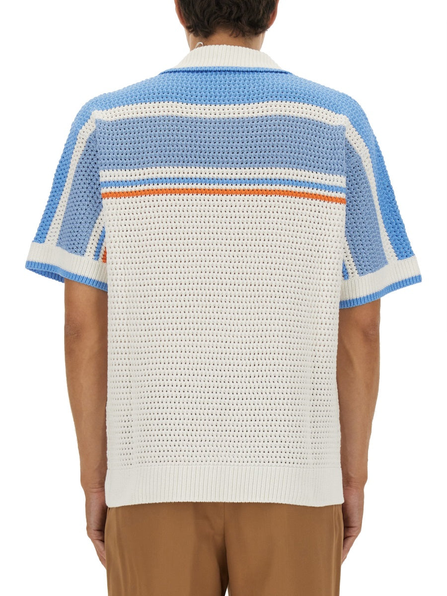 Casablanca Shirts - White, Light Blue | Wanan Luxury