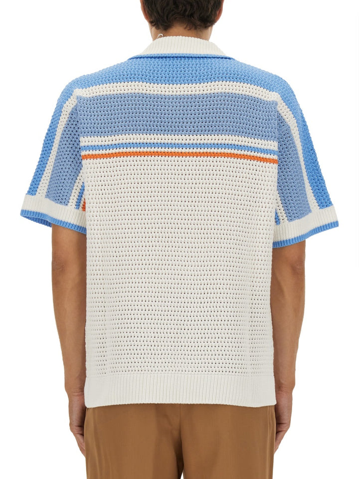 Casablanca Shirts - White, Light Blue | Wanan Luxury