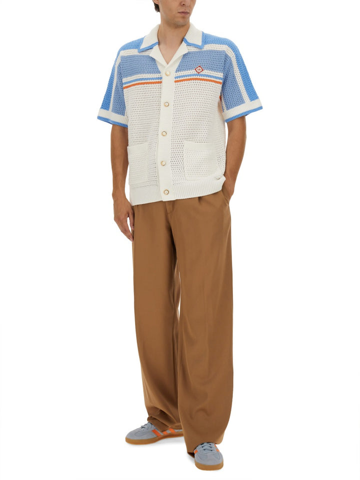 Casablanca Shirts - White, Light Blue | Wanan Luxury