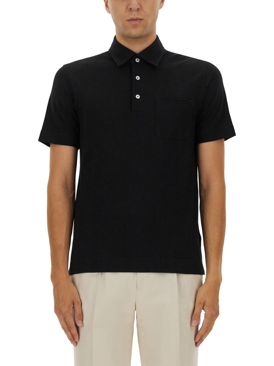Zegna Polo - Black | Wanan Luxury