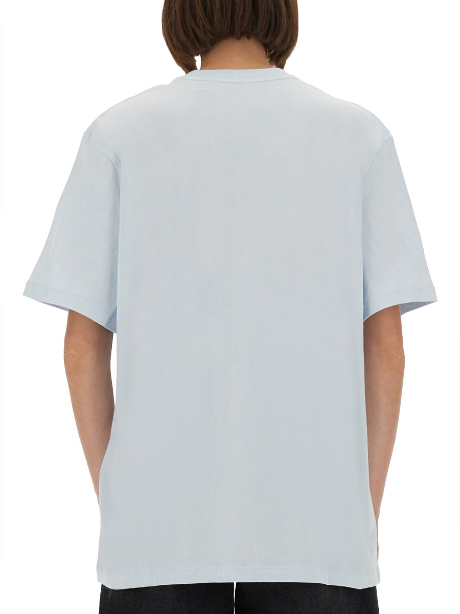Rotate Birger Christensen T shirts - White, Light Blue | Wanan Luxury
