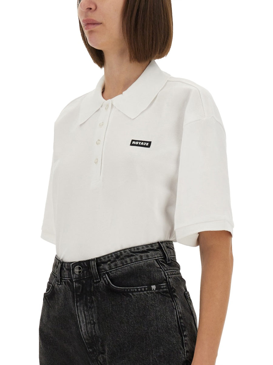 Rotate Birger Christensen Polo - White | Wanan Luxury