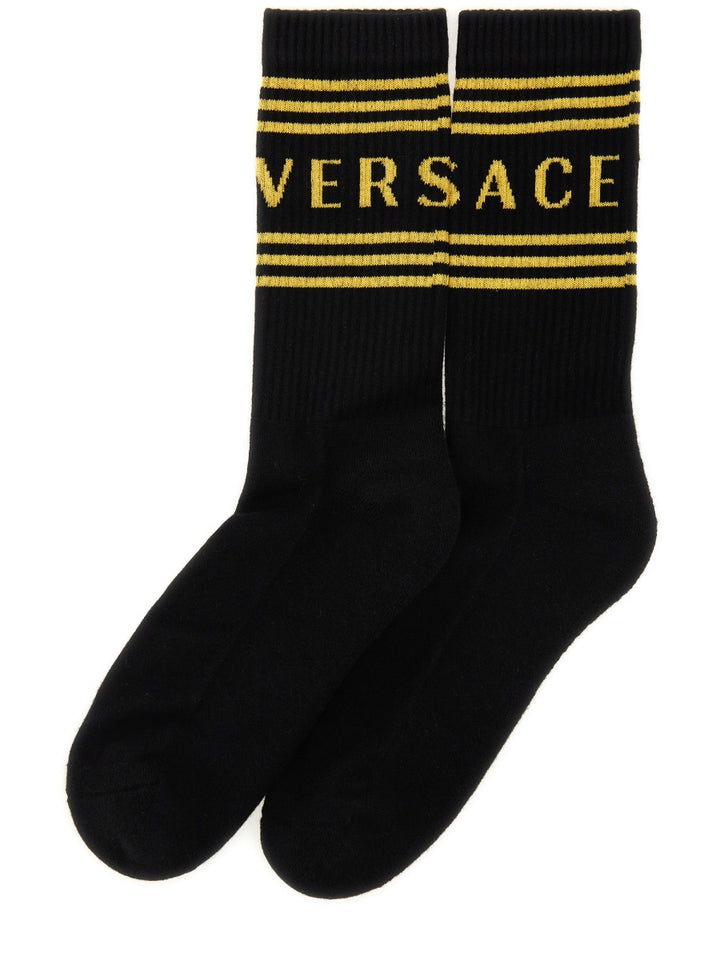 Versace Socks - Black | Wanan Luxury