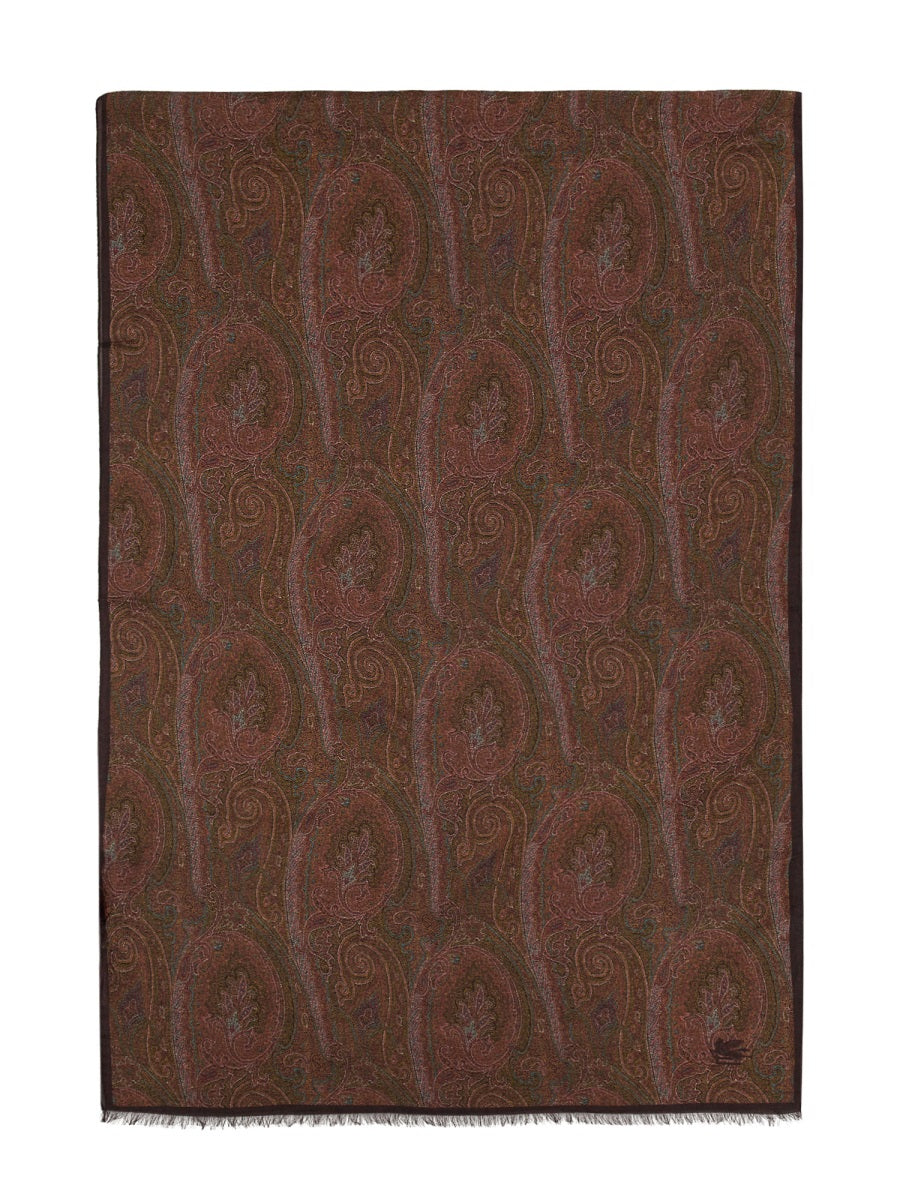 Etro Scarves & Gloves - Burgundy | Wanan Luxury