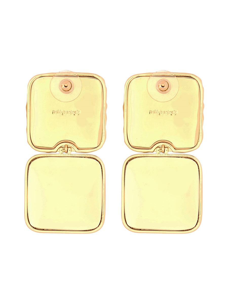Self-Portrait Earrings - Gold | Wanan Luxury